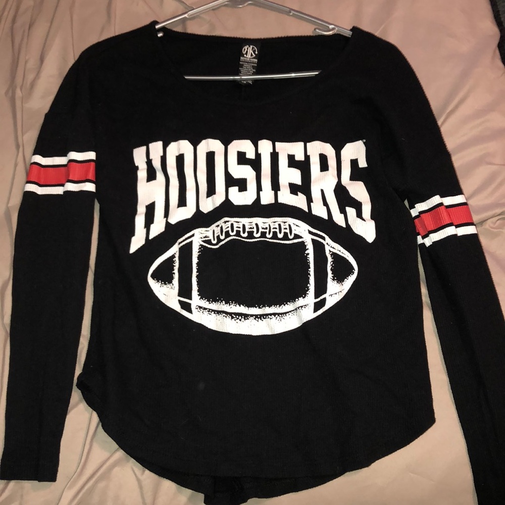 comfy long sleeve tee// indiana hoosiers football
